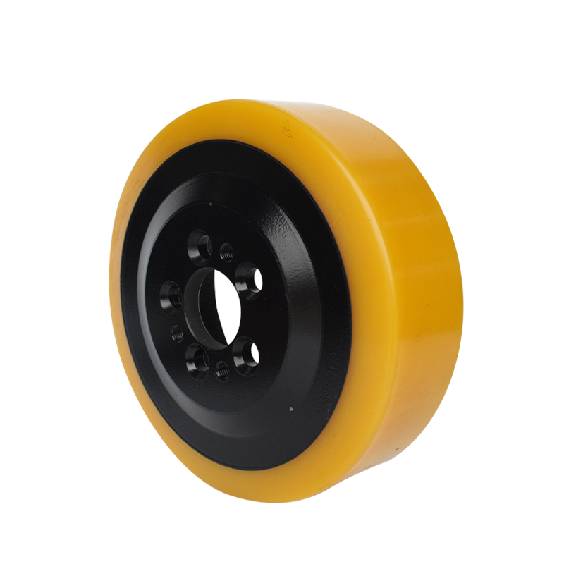 Factory directly electric forklift truck polyurethane tire Size 230*75/82*45-5 holesDrive Wheel truck tire forklift tyre