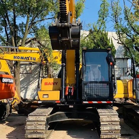 Used Sany SY135 Crawler Excavator Earth Digger Machine China Second Hand with Core Motor Component Excavator for Sale