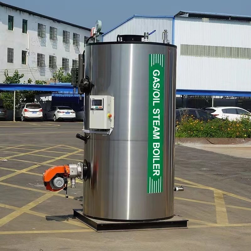 Vertical 500Kg Superheated Natural Gas Boilers Oil Gas Fired Steam Generator Boiler Used For Chocolate Candy Making Machine