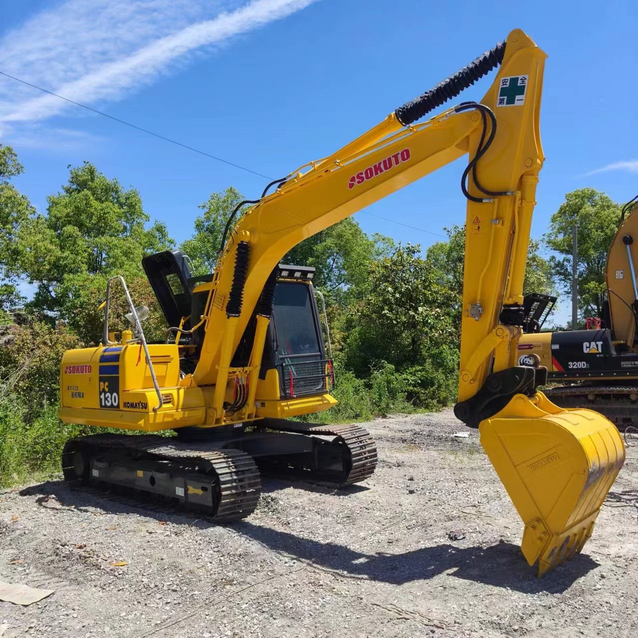 Used Japan Original KOMATSU PC130 Crawler Excavator 13Tons for Construction Machinery for sale