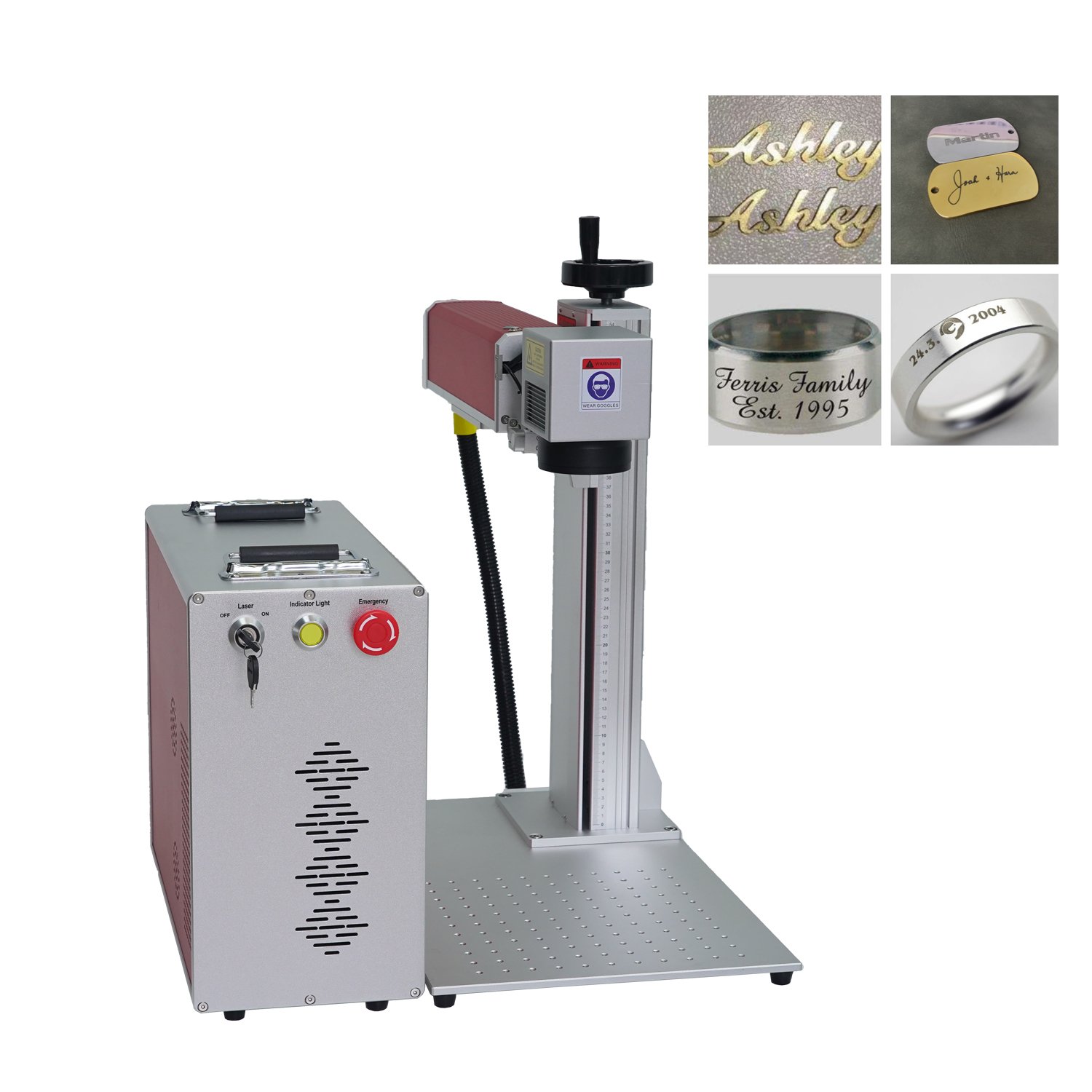 Jpt Raycus Mopa M7 Engraver Rotary Fiber Laser Engraving Marking Machine Portable 3d 20w 30w 50w 80w 100w Air Colling Pulsed