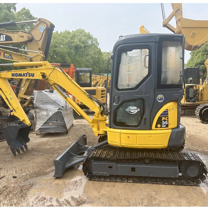 crawler digger 90% new 3.5ton DPF mini for sale 2022 machine Japan good condition used excavator komatsu pc35mr 3.5 ton