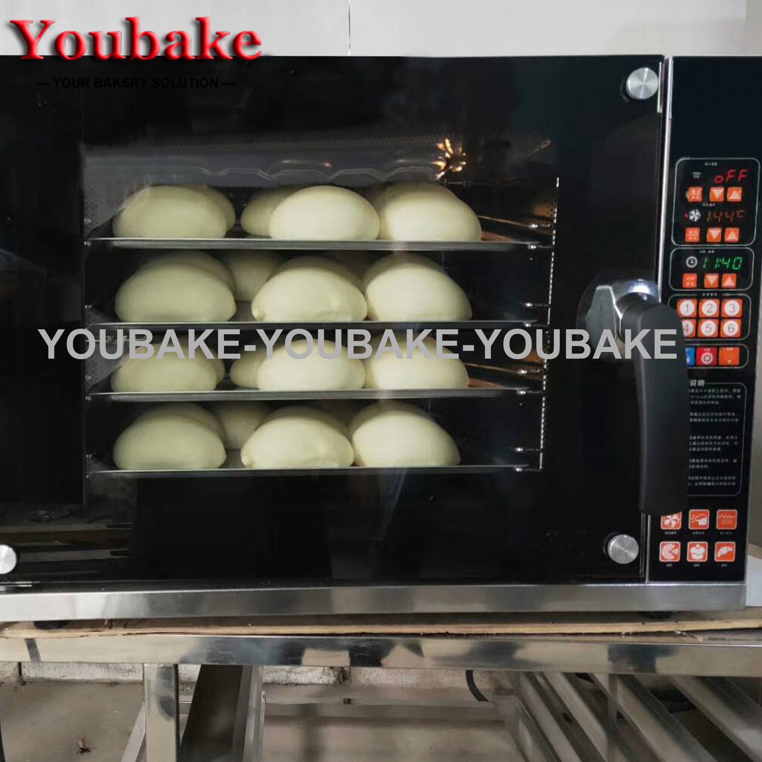 Industrial Bakery Machine Hot Air Convection Oven Fo Home Used 110V 220V 380V 90L Top Heating 4 Trays Electric Steam Oven