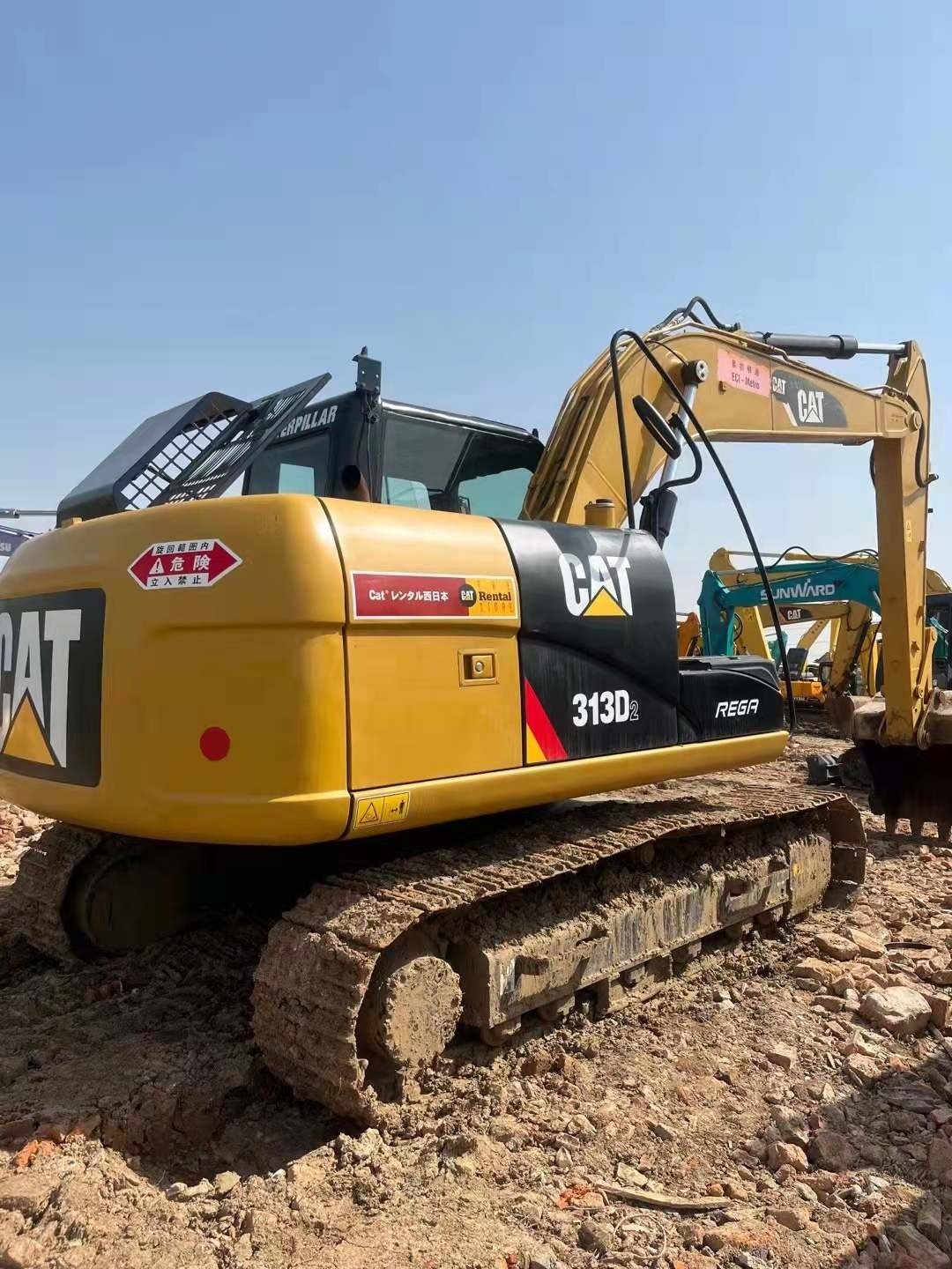 13 ton used construction caterpillar 313d excavator machine price cat 313 d for sale