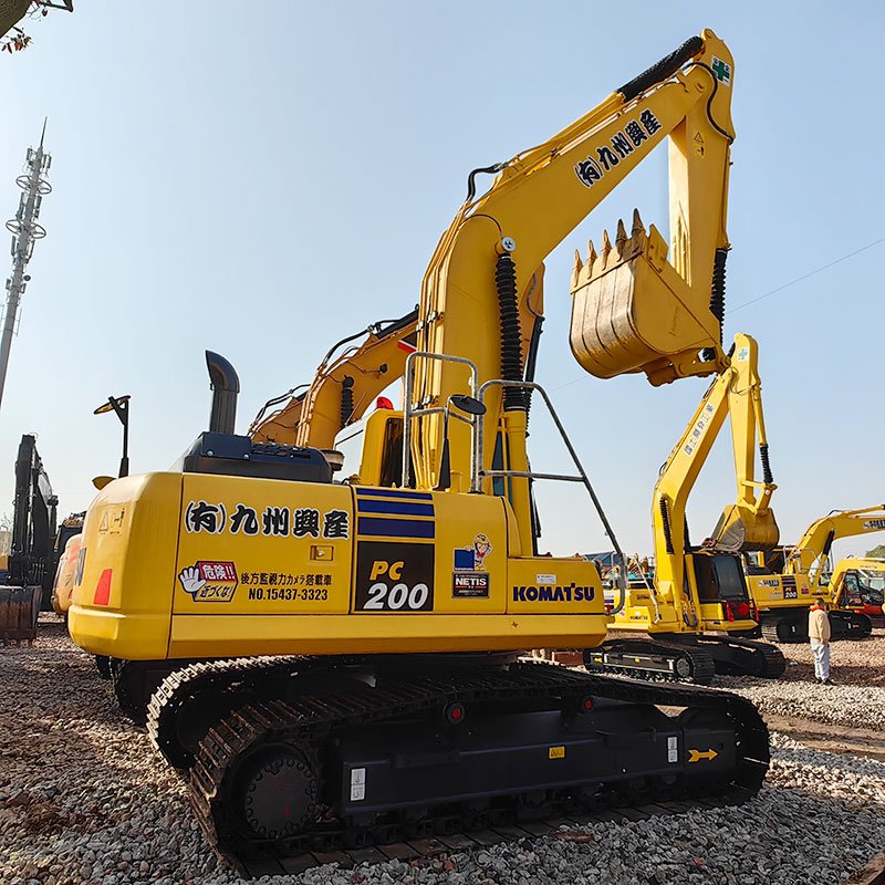 Japan used Komatsu PC200 excavator second hand Komatsu 200 20TON tracked crawler excavator earth moving digger excavadora