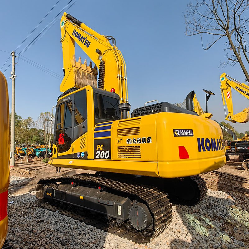 Japan used Komatsu PC200 excavator second hand Komatsu 200 20TON tracked crawler excavator earth moving digger excavadora