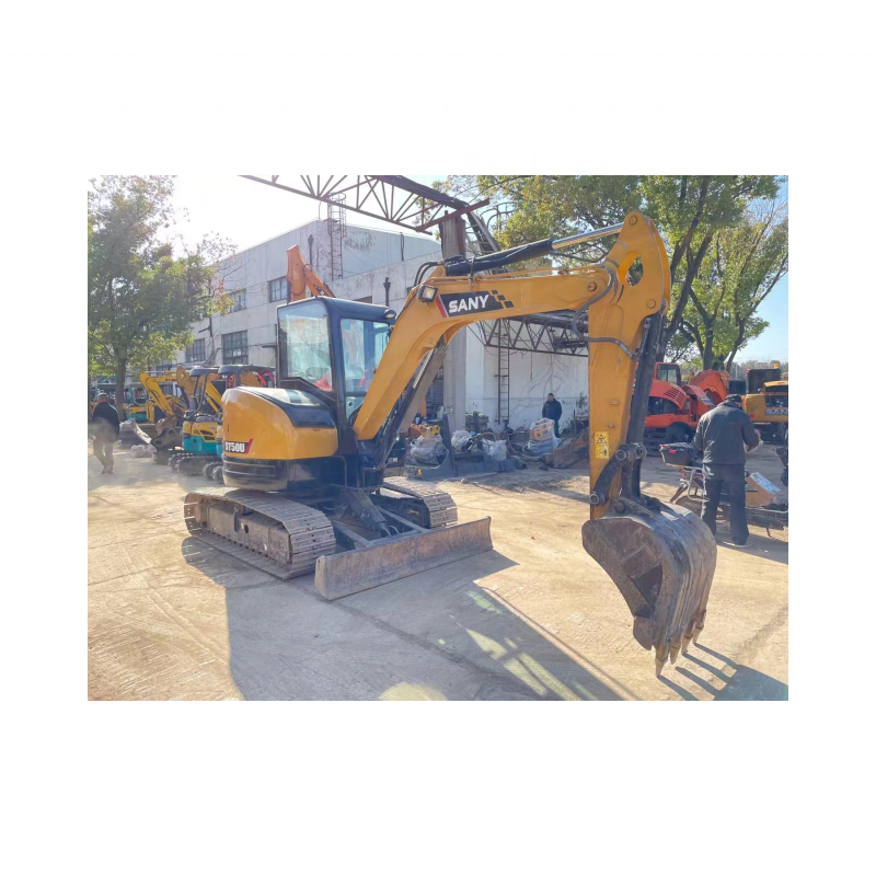 SANY brand SY50U 90% new machine made in china mini 5ton excavator