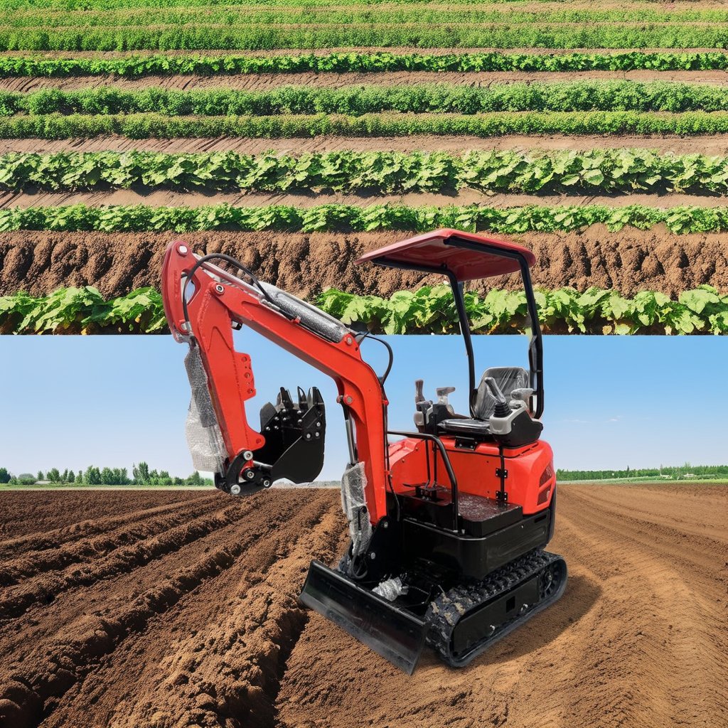 Langtu 1.5 Ton New Excavator Price List Potato Digger With Excavator Spare Parts Small Micro Digger machine Prices For Sale