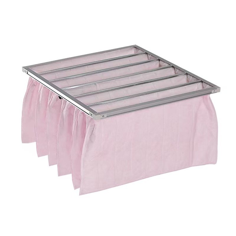 Factory Direct Supply F6 F7 F8 F9 Customized Efficiencies Pocket Filter For Industrial HCAV System with High Quality