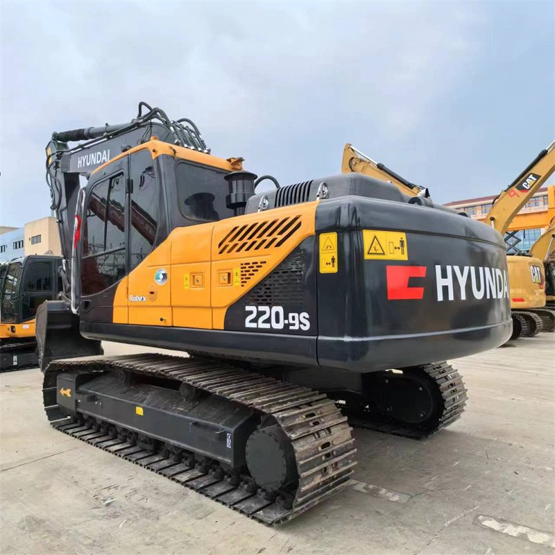 High Efficiency Used Hyundai 220-9s Crawler Excavator in Stock from South Korea Second Hand Hyundai 220-9s Machine