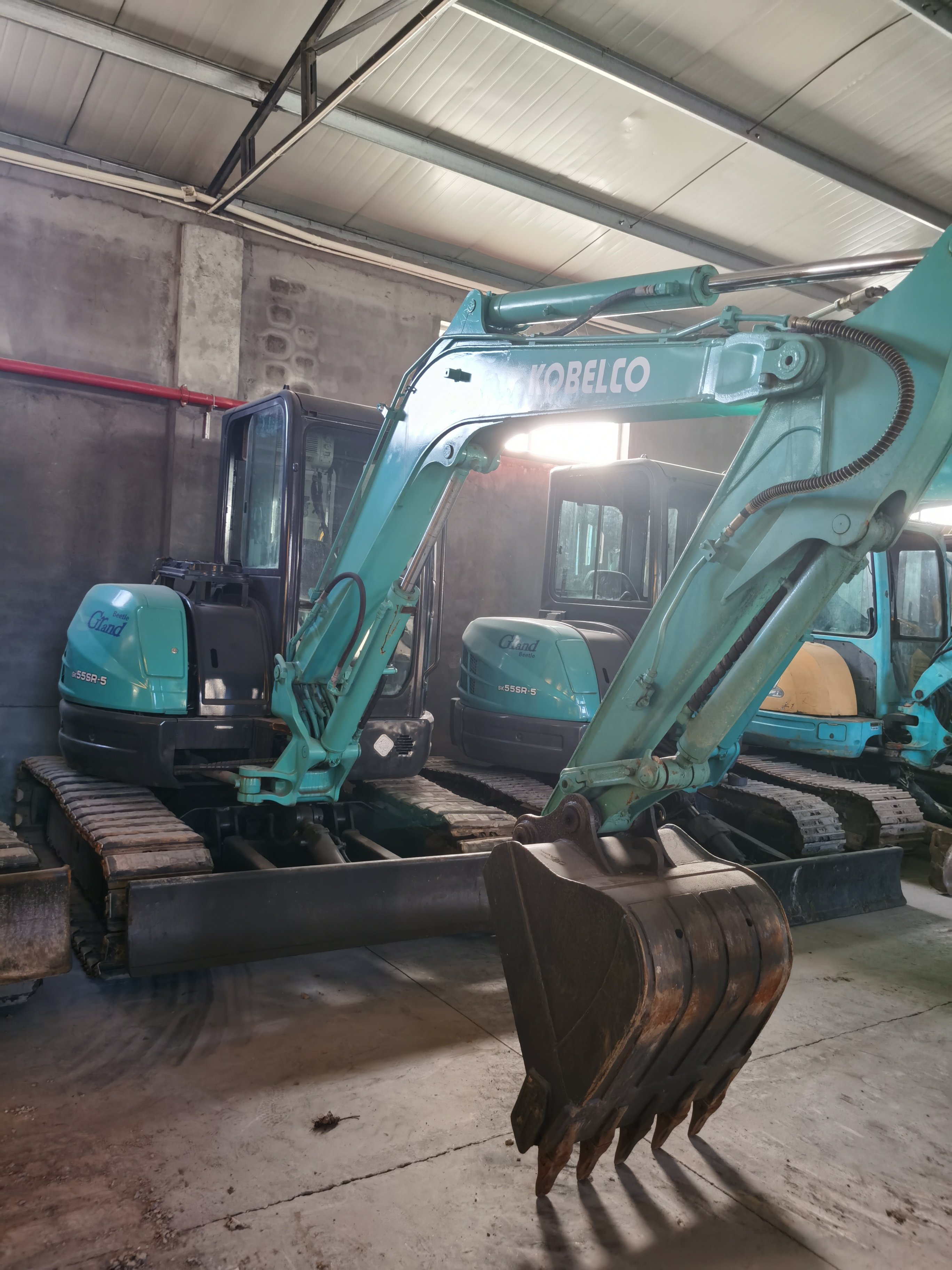 Hydraulic SK55SR used kobelco excavator 5.5Ton tracked digger excavator machinery