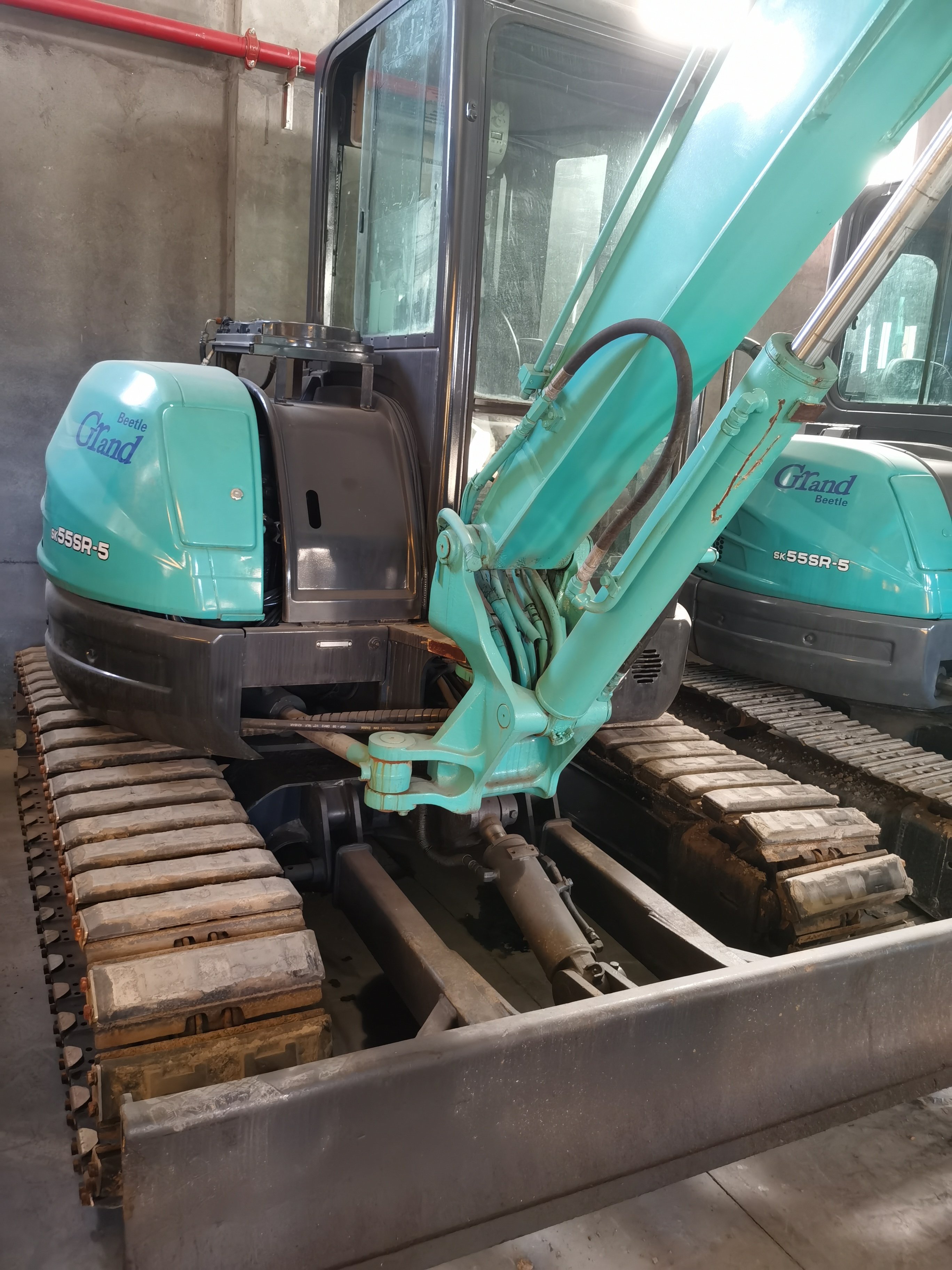 Hydraulic SK55SR used kobelco excavator 5.5Ton tracked digger excavator machinery