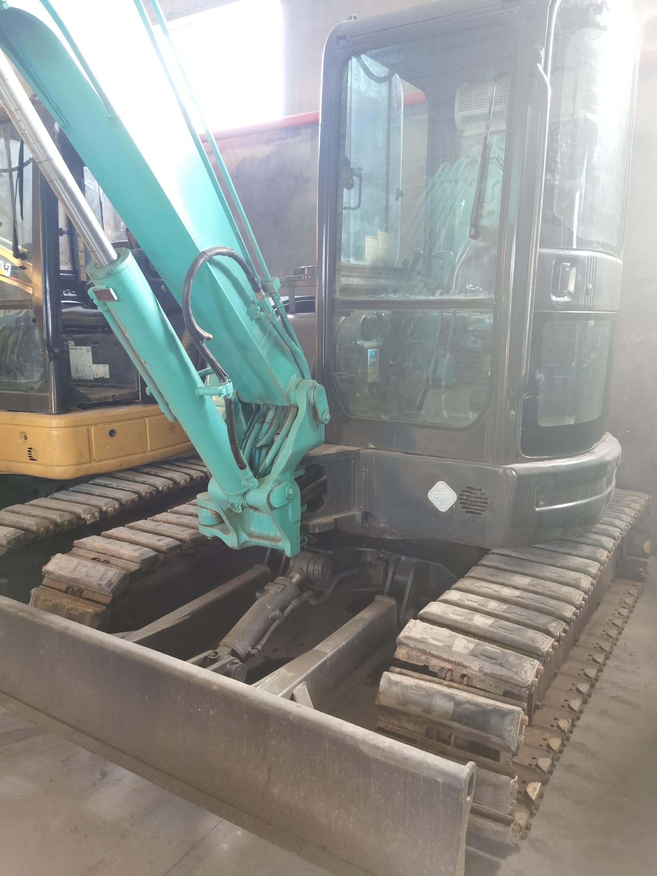 Hydraulic SK55SR used kobelco excavator 5.5Ton tracked digger excavator machinery