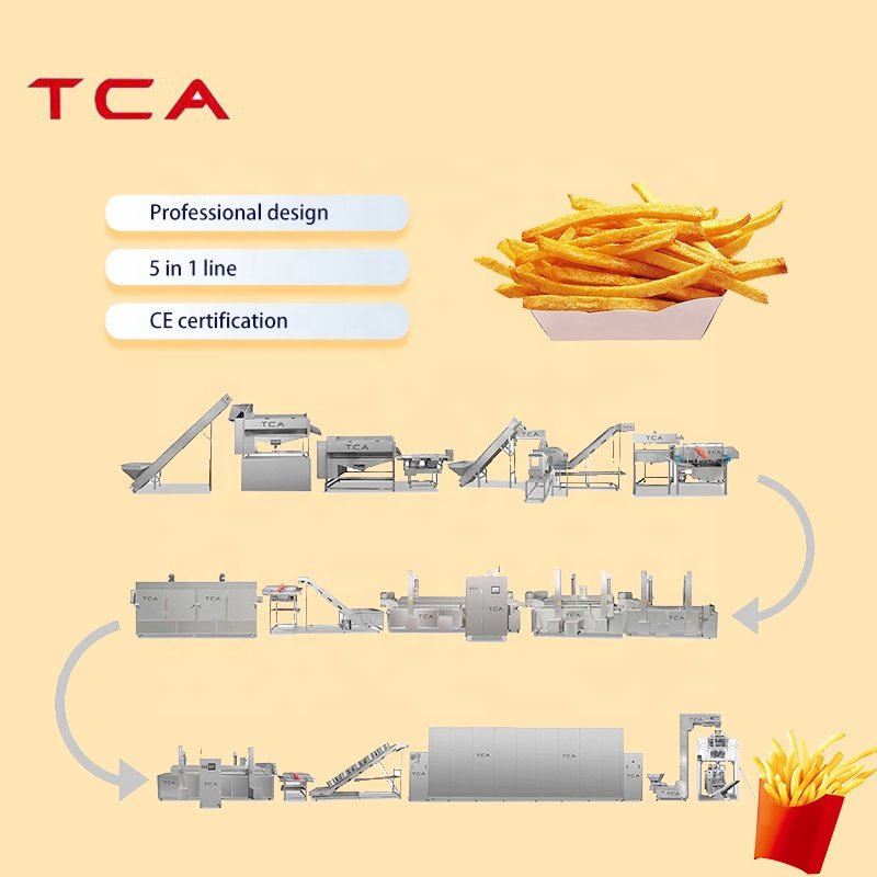XDX Fully Automatic Frozen Potato French Fries Production Line/French Fries Making Machine/ Potato Chips Making Machine