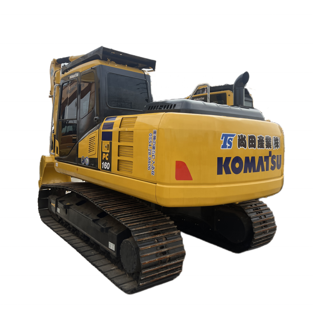 Excellent Quality Komatsu PC160 Track Digger on Promotion, Used Low Price Komatsu 16 Ton Crawler Excavator PC120 PC130 PC160