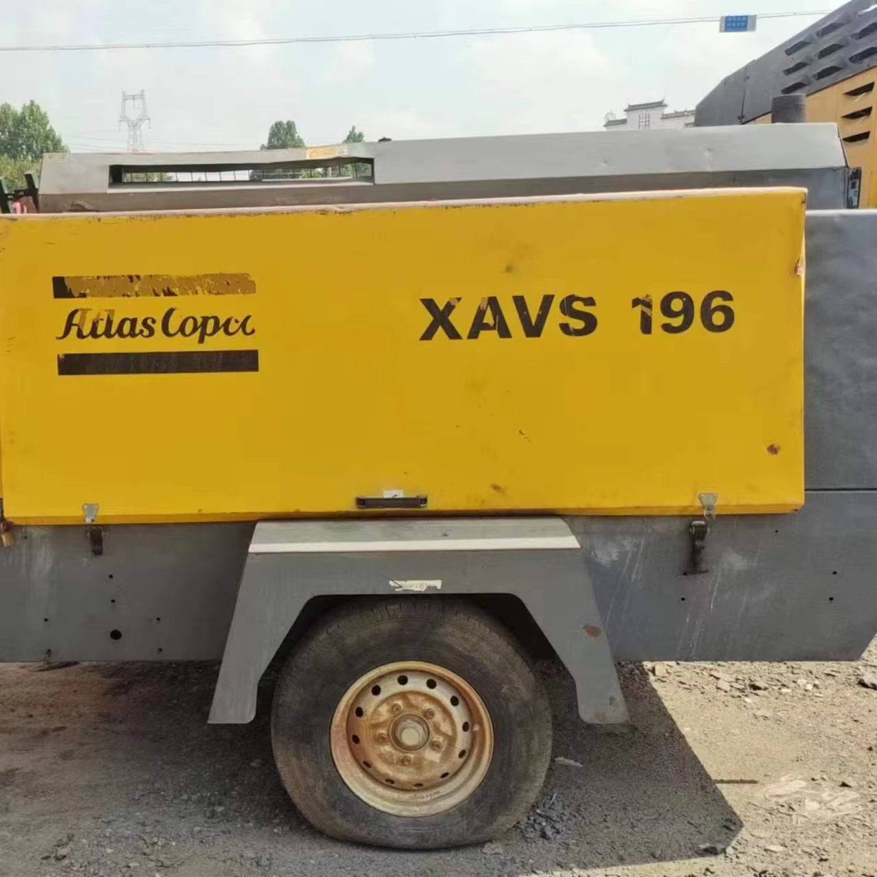 Good condition Atlas Copco Portable Screw Air Compressors XAVS186