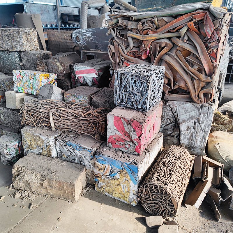 Used Scrap Metal Compactor Car Compactors For Scrap Eco Green Metal Recycling Machine Full Automatic