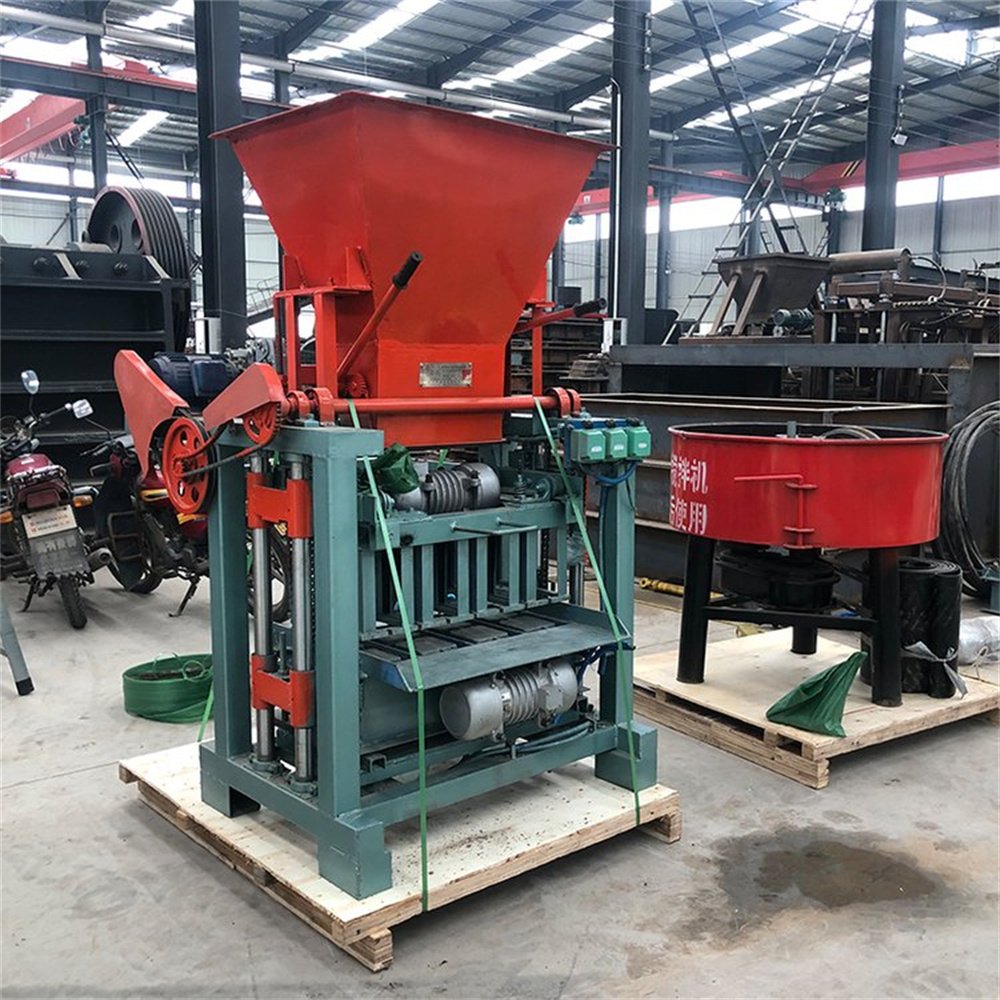 Building engineering cement-free brick making machine4-35B cement marking brick machine for small block making factory