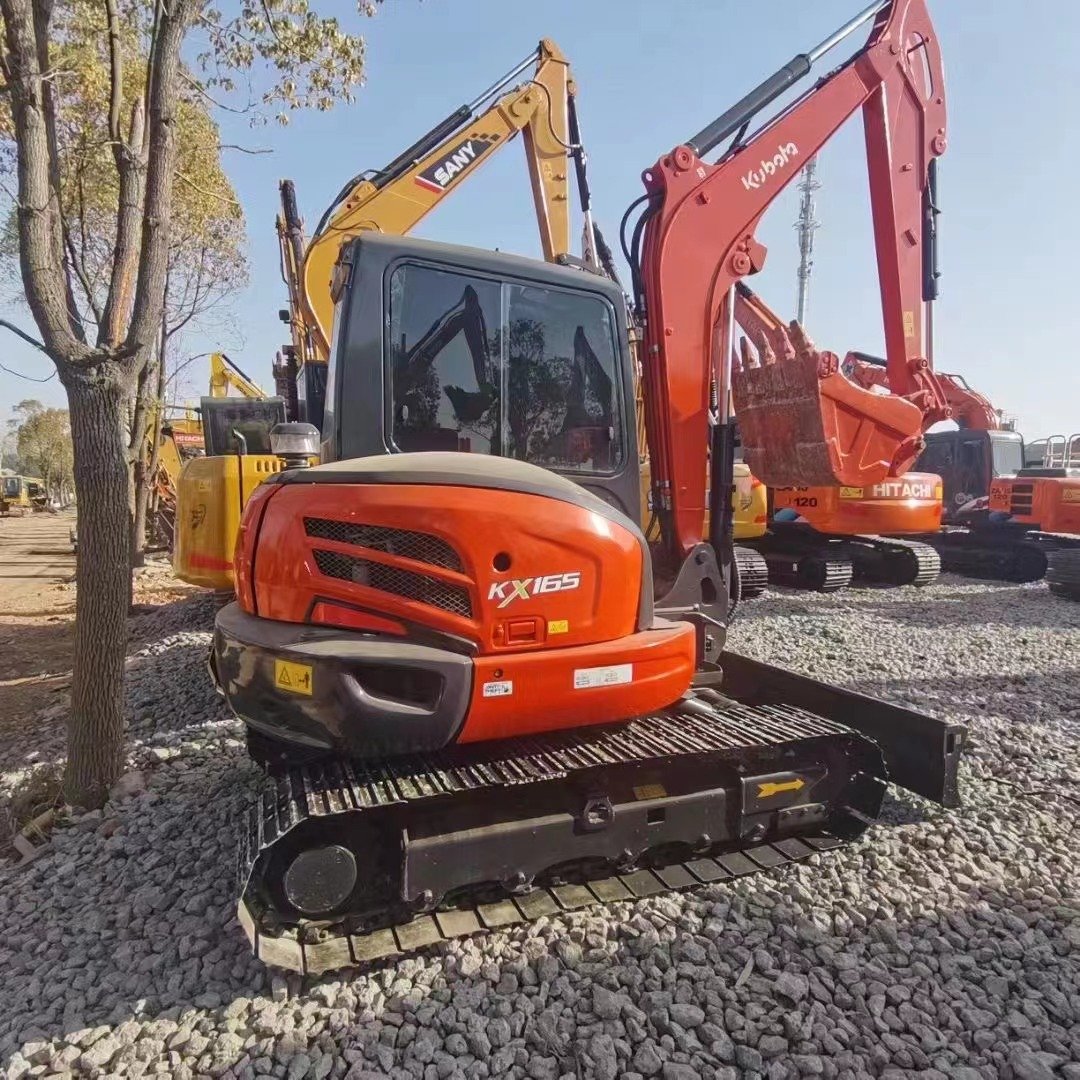 hotselling used excavator mini kubota kx165 excavator 5.5 ton hydraulic digger on sale mini digger bagger