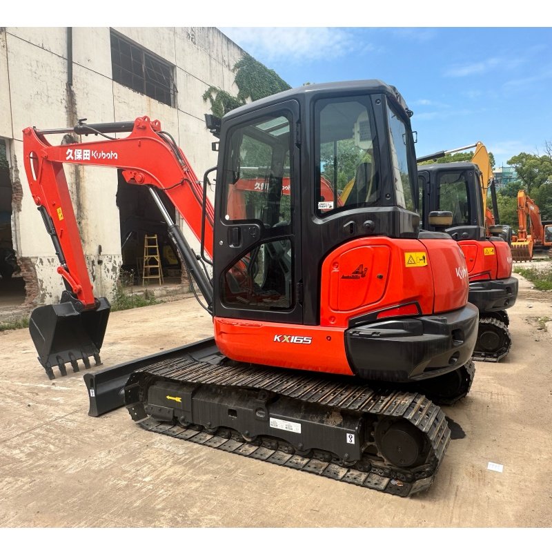 Fairly New Good Quality Used Mini Excavator Kubota KX165 Hydraulic Crawler Small Digger Machine