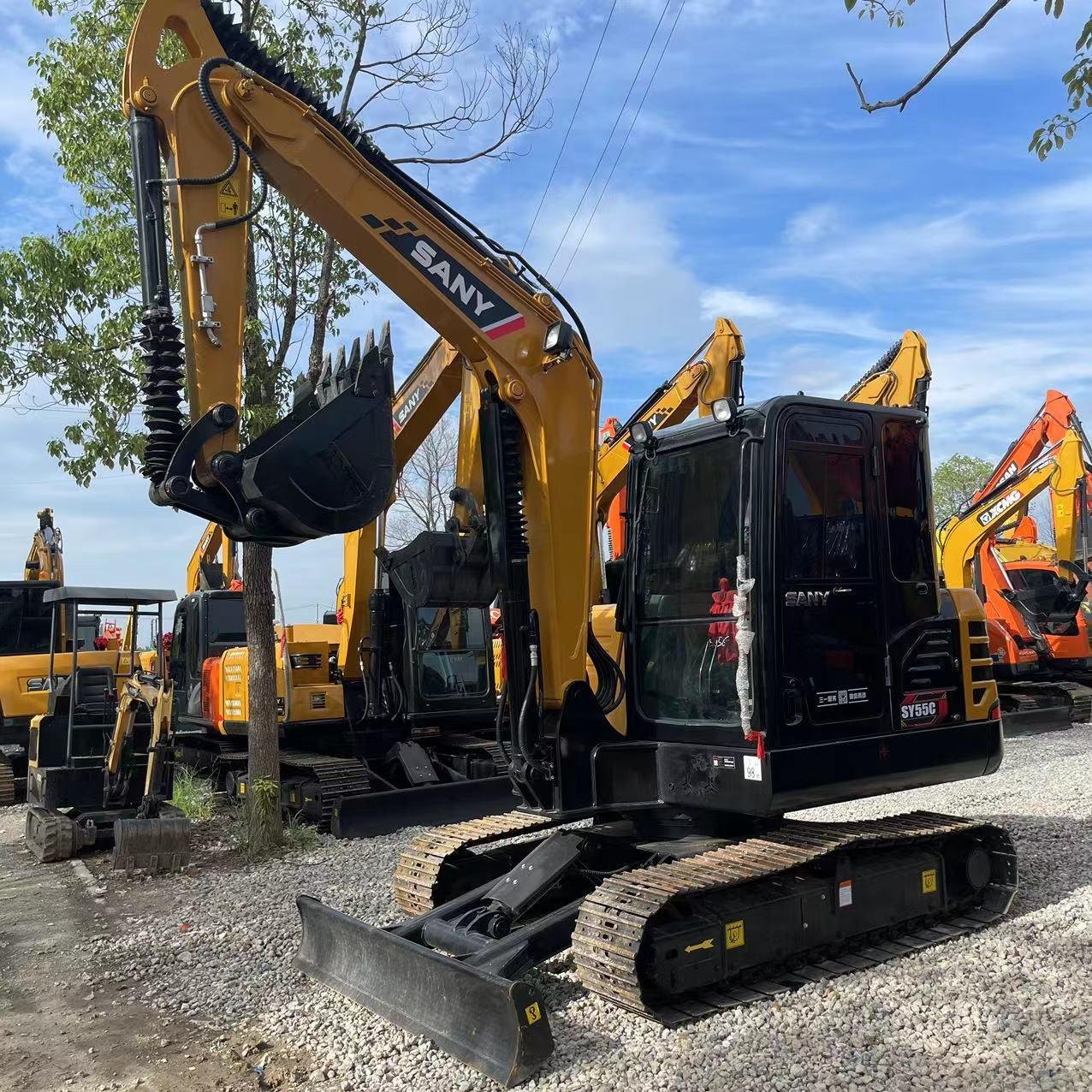 Factory Price Mini Used Sany SY55C Excavator Comfortable Intelligent Efficient And Low Consumption For Global Sale