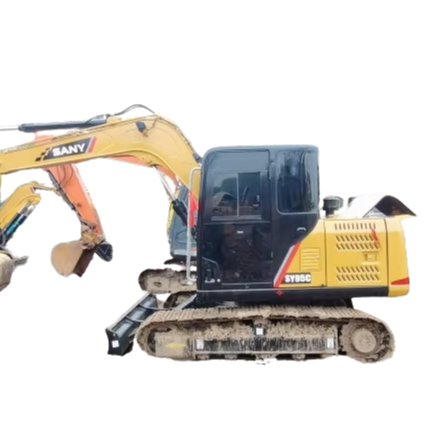 Used Original Sany SY95C Crawler Excavator 7 Tons Mini Construction Machinery with Core Gearbox and Bearing for Sale