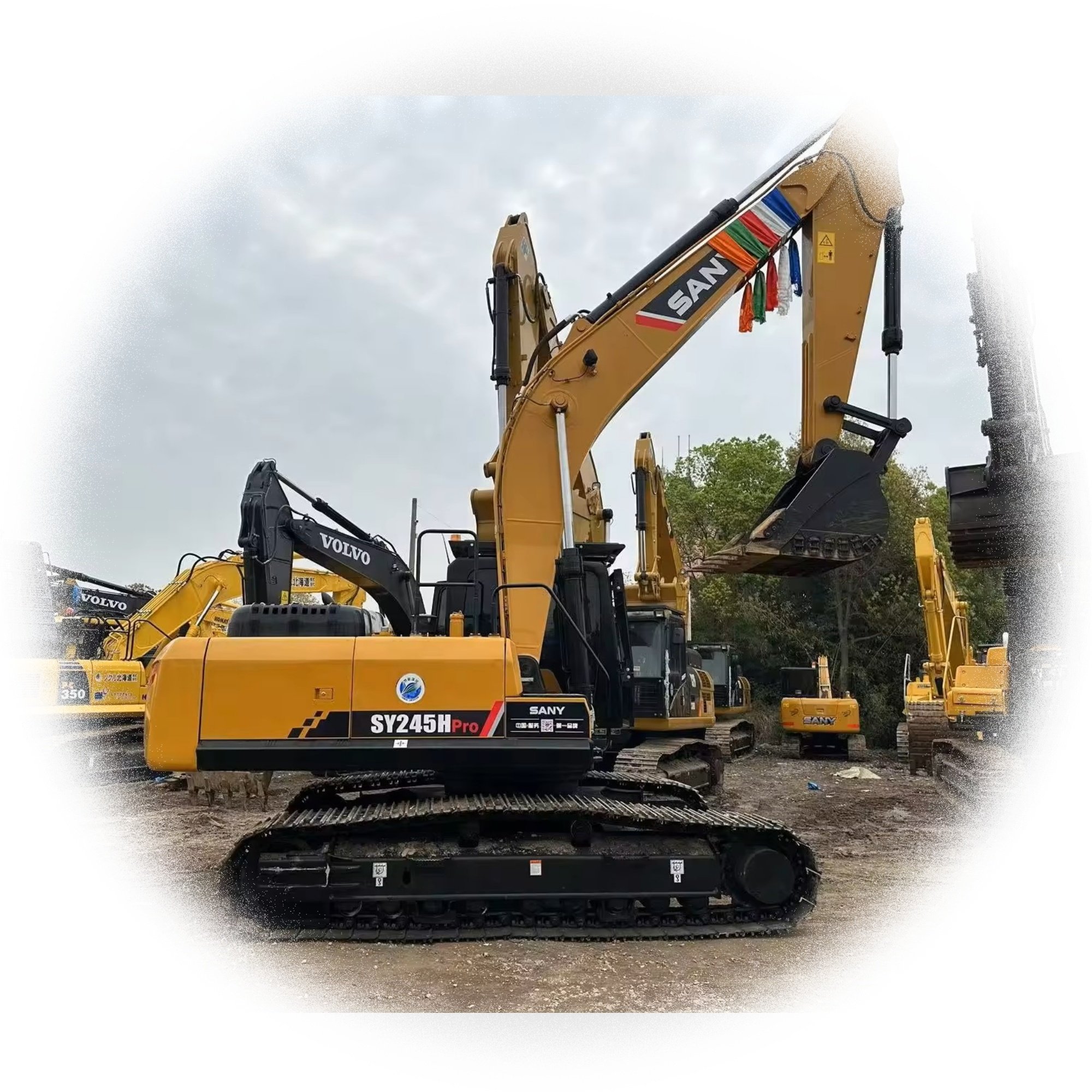 Second Hand Sany 245 New Style Excavator 24 Tons Used Construction Machinery Digger with High Quality And Low Price for Sale
