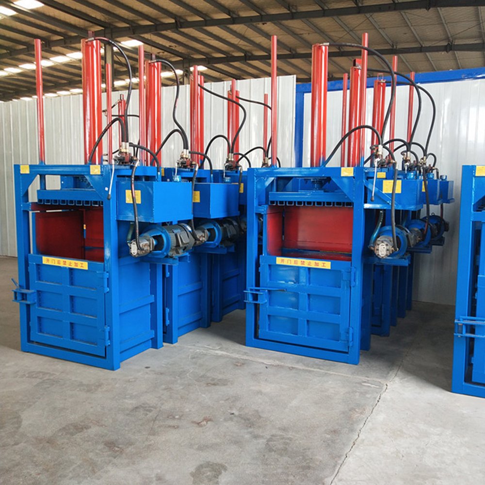 Various Models Plastic Pet Bottle Baler Cardboard Old Used Waste Paper Hydraulic Baling Press Machine