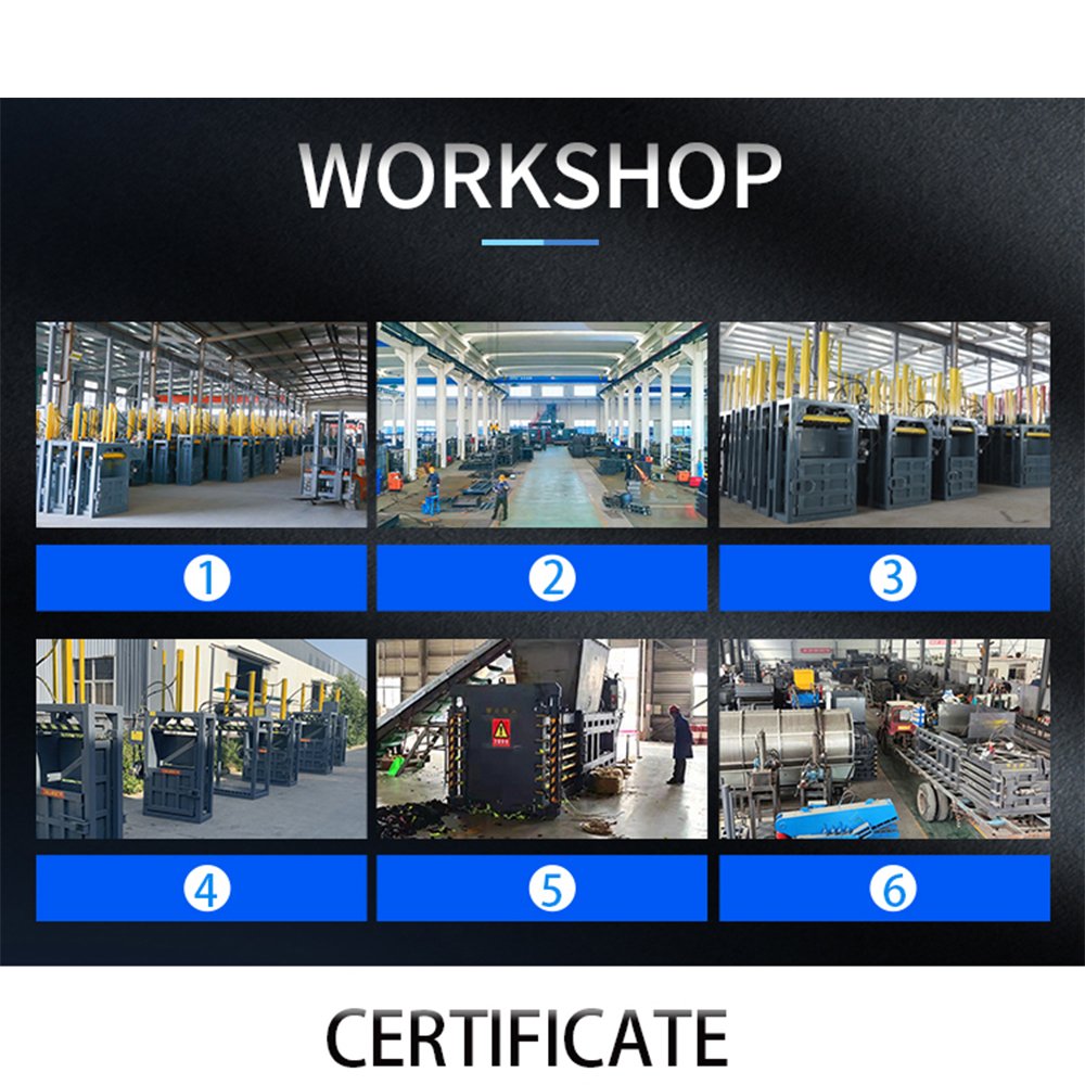 Various Models Plastic Pet Bottle Baler Cardboard Old Used Waste Paper Hydraulic Baling Press Machine