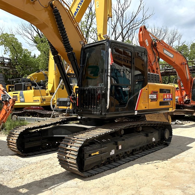 90% new Chinese brand Sany Sy215c pro used hydraulic crawler excavator and other types of excavator sold