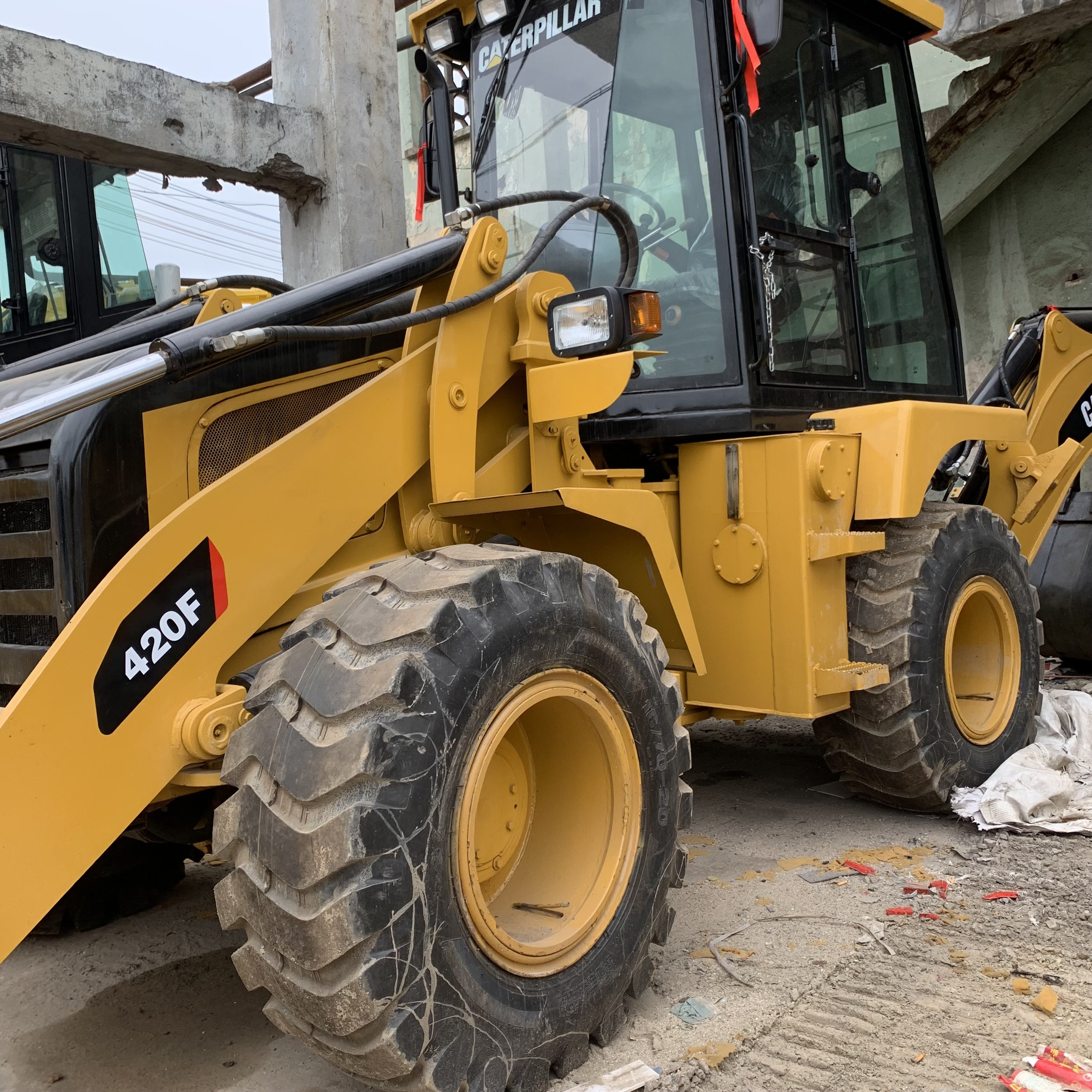 Used wheel Backhoe loader CAT 420F used Caterpillar Loader Tractor CAT420F Construction Machinery for sale