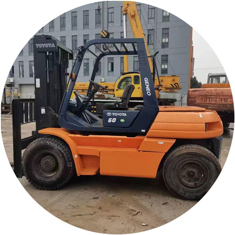 Japan Toyota 60 Forklift Used Forklift Second-Hand 6 Ton Forklift Construction Machinery for Sale