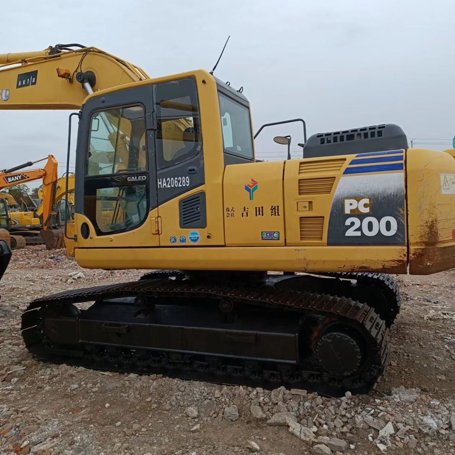 Original Painting Second Hand Komatsu PC200-8N1 PC200-8 Crawler Excavator Japan Brand Second Hand Komatsu PC200-8N1 Excavator