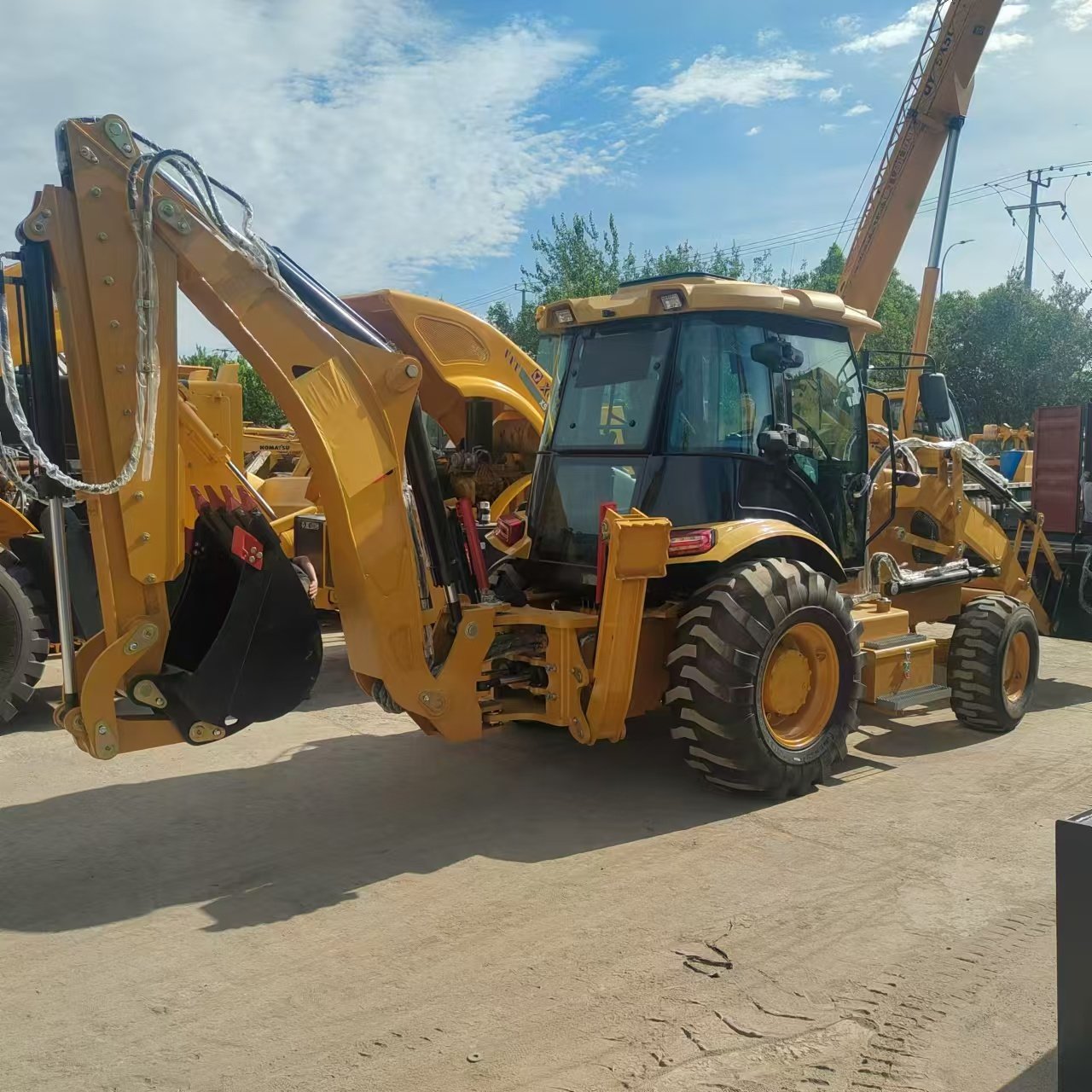 JCB Two Busy Machines 3CX 4CX Backhoe Loader For Sale Used CAT420F Loading Excavator Excellent price Performance JCB Machinery