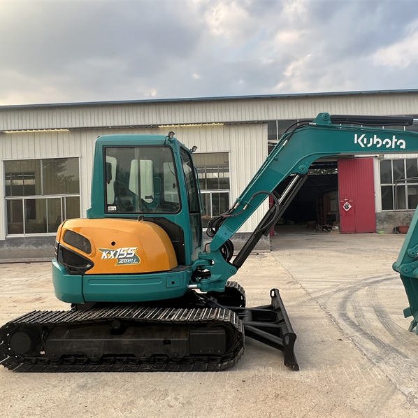 Kubota Kx155-5 Second Hand 5 Tons Crawler Excavators Japan Earthmoving Machinery Used Kubota 155 for Sale