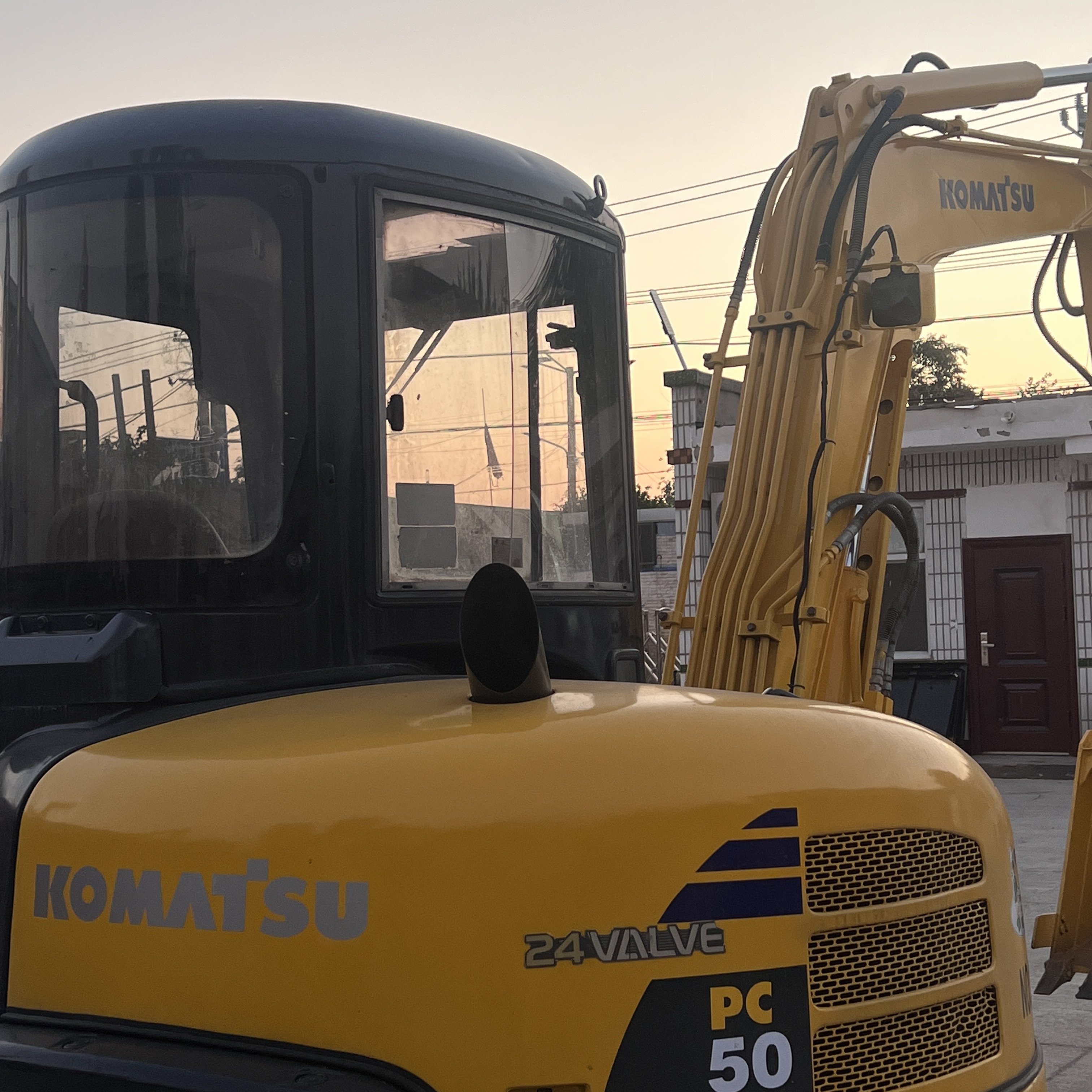 KOMATSU PC50mr Used Excavator PC50 mini garden construction machinery PC50MR 5 ton farm hydraulic excavators
