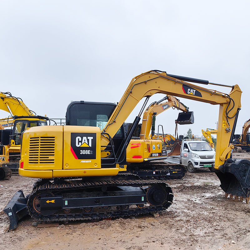 Small used Cat 308E 308E2 8 ton hydraulic excavator caterpillar second hand Cat 308 construction machinery Cat308 Cat308E digger