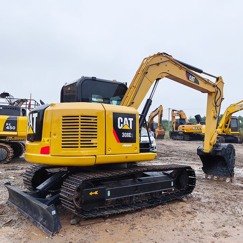 Small used Cat 308E 308E2 8 ton hydraulic excavator caterpillar second hand Cat 308 construction machinery Cat308 Cat308E digger