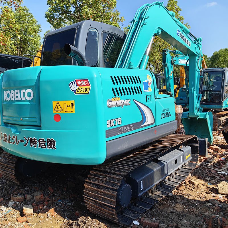 8ton Cheap Price Japan Used Kobelco SK75 excavators 2023Year Kobelco75 Original engine secondhand Kobelco 75 excavators for sale