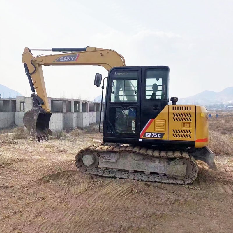 Cheap Machine Excavator 7.5 ton SY75 Mini Excavator Digger Excavator For SANY