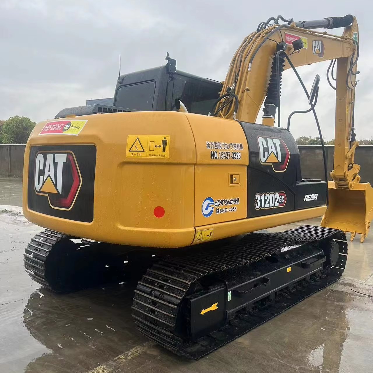 Used second hand excavator earth-moving machinery cat 312d of sale