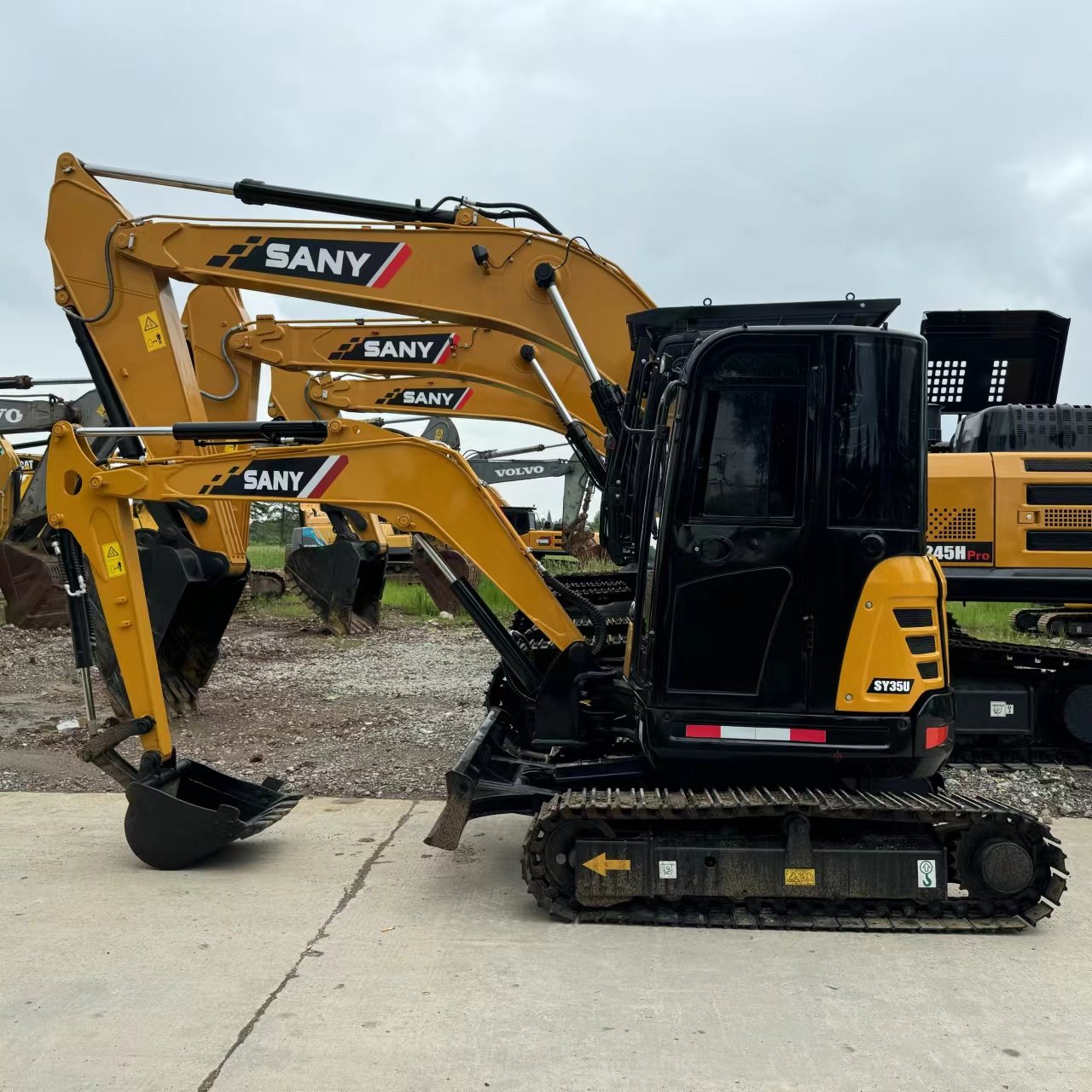 Chinese brand Used Original SANY SY35U 3.5Ton Crawler Excavator Second hand Sany 35u digger machine