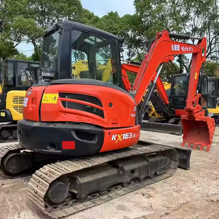 2022 Kubota KX163-5 Mini Crawler Excavator 90% New Farm Compact Machine Cheap Sale