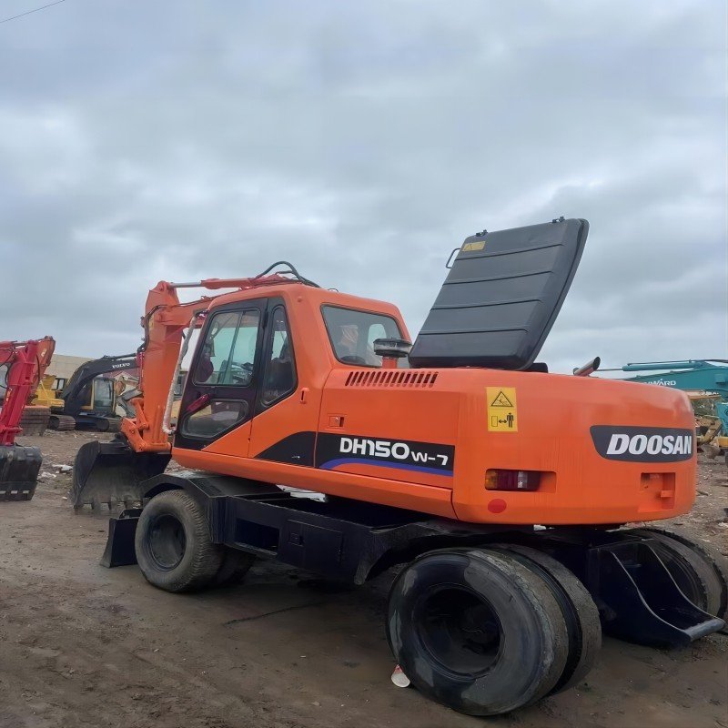 Excavator Korea 150LC Second Hand Dh150W-7 Doosan Used Dh150 Dh140 Dx140 Dx60W Wheel Excavator For Sale