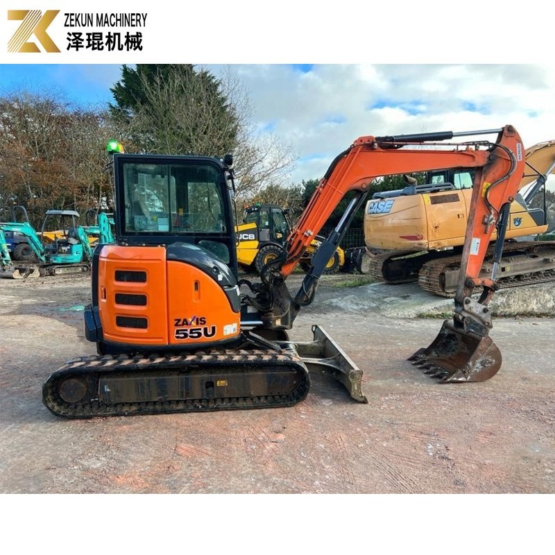 Backdigger 5.5Ton Used Hitachi Zaxis 55 Excavator ZX55U