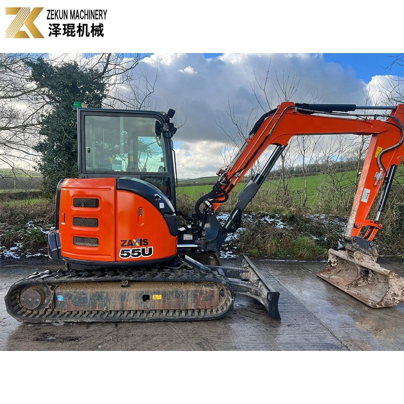 Backdigger 5.5Ton Used Hitachi Zaxis 55 Excavator ZX55U