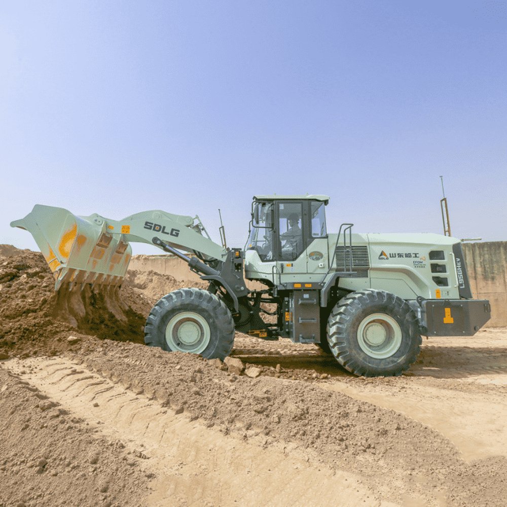 SDLG L956HEV used loader 4 wheel drive 3 m3 bucket 5ton electric wheel loader