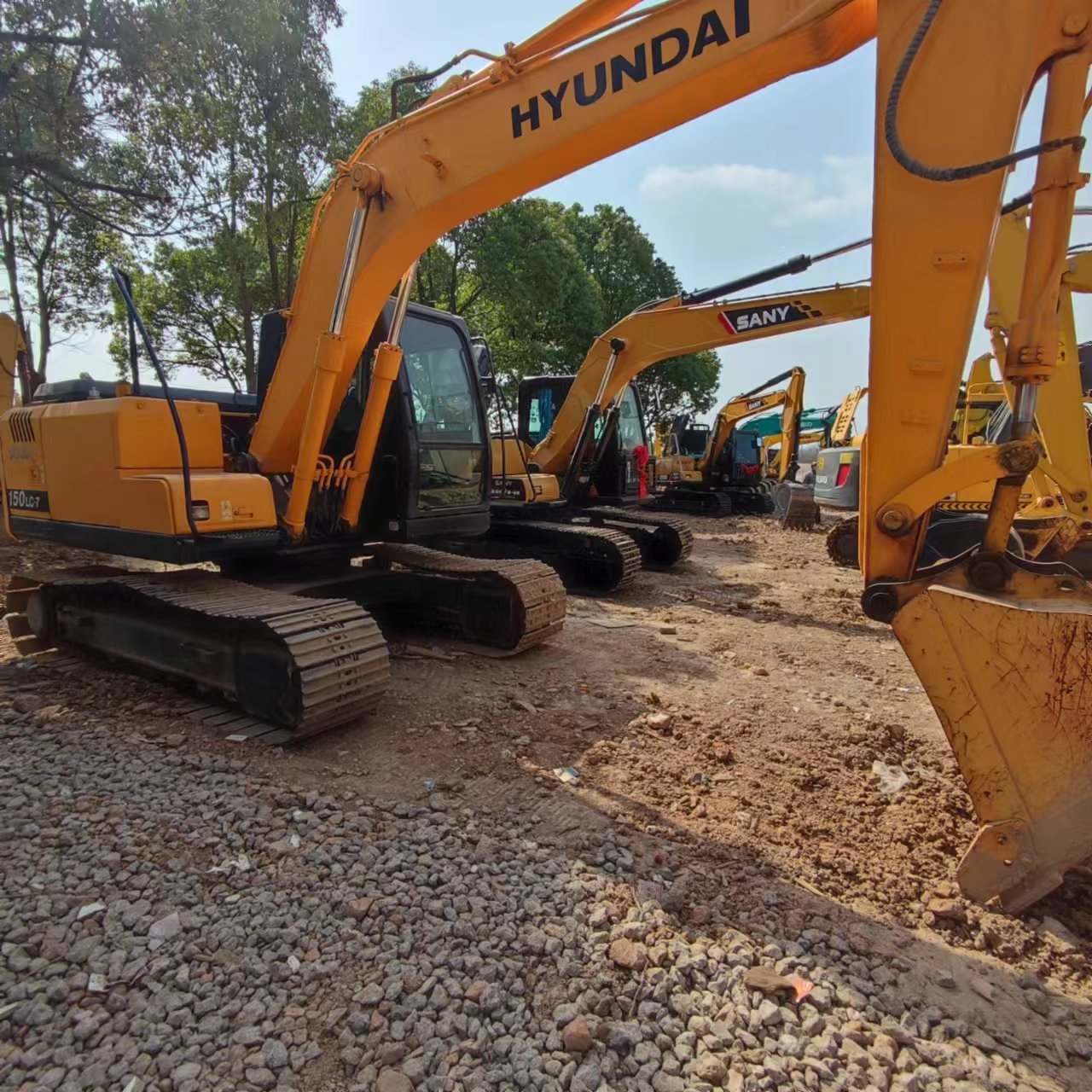 2018 Used Hyundai ExcavatorR150LC-7 Hyundai Digger Secondhand 15t R150LC R150LC-9 Construction Machinery