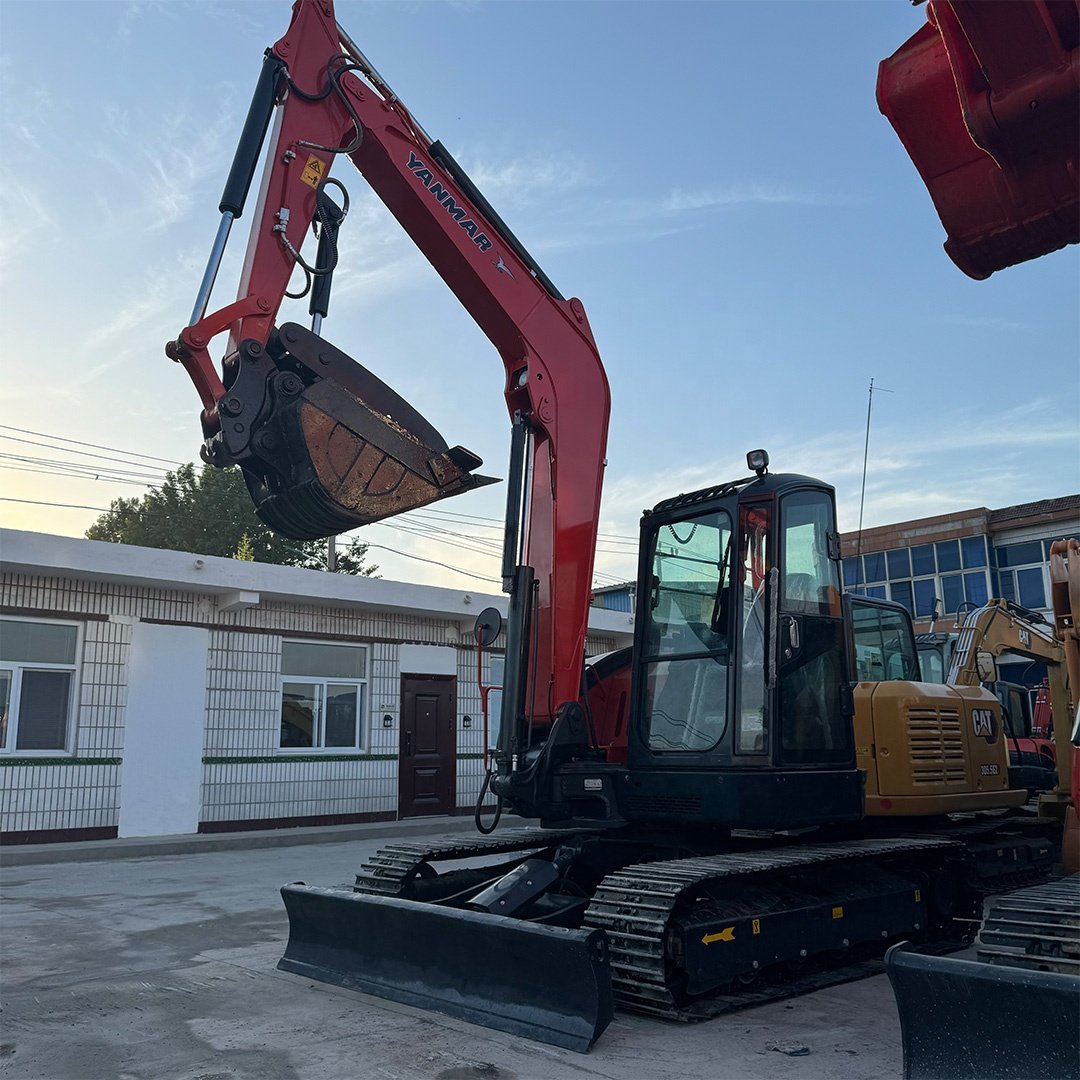 In Stock YANMAR VIO80 Machinery Mini Backhoe Used Excavator 8 Ton Crawler Digger