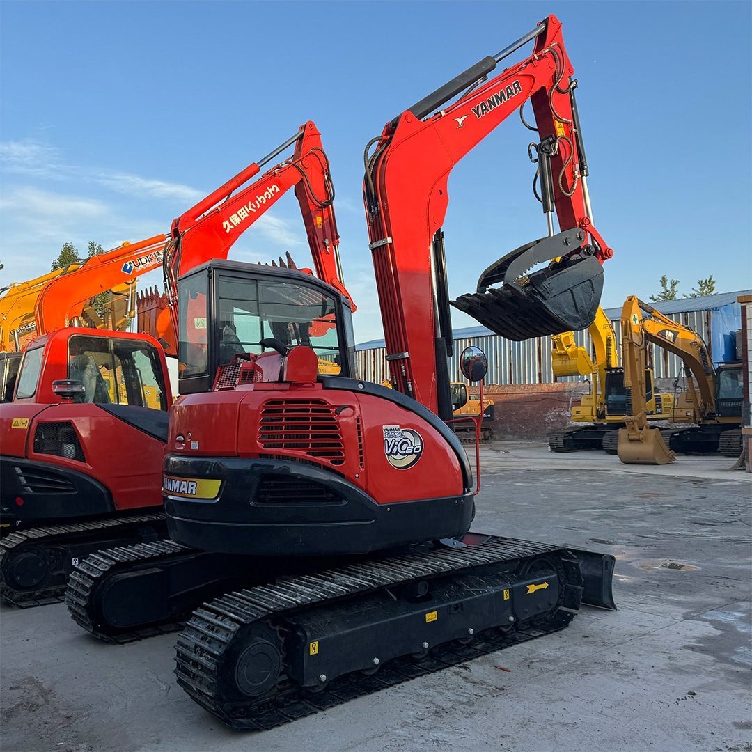 In Stock YANMAR VIO80 Machinery Mini Backhoe Used Excavator 8 Ton Crawler Digger